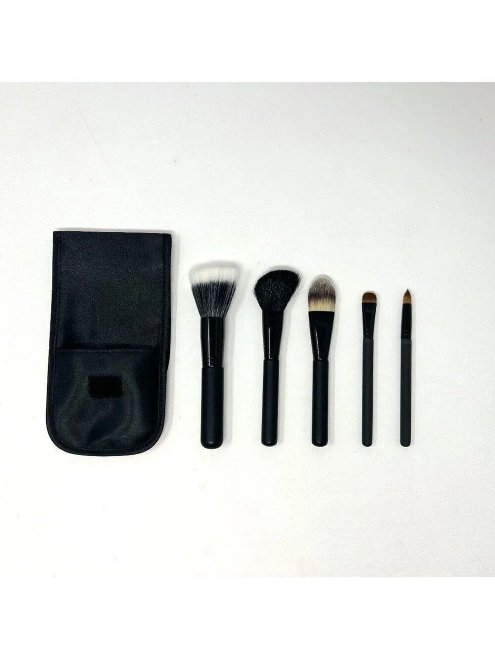 Face and Eye Makeup Brush Set & Carry Bag New in box - 5 brush Travel set NEW